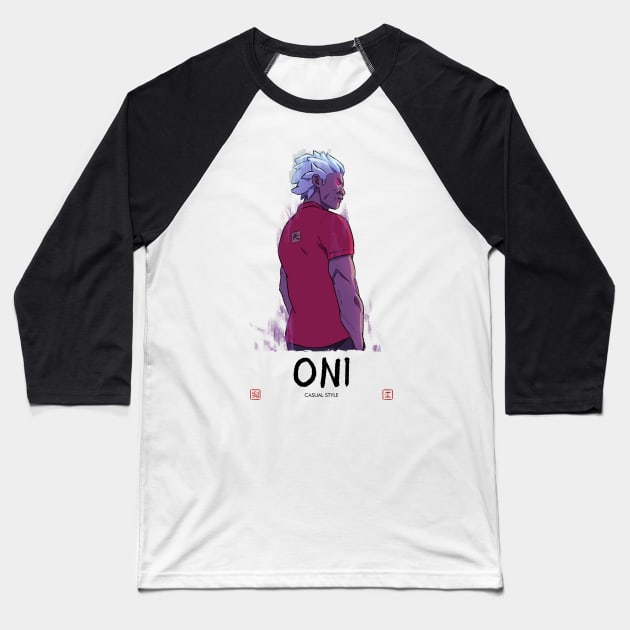 Oni - Casual Style Baseball T-Shirt by HeyJay